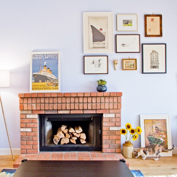 fireplace-picture-arrangement