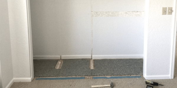DIY custom closet during demolition