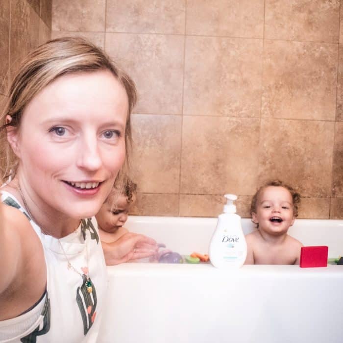 washing toddler hair Baby Dove