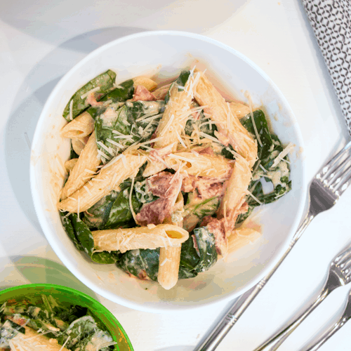 Creamy Pasta with Spinach