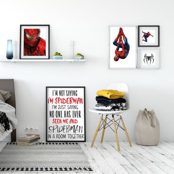 spiderman wall art set