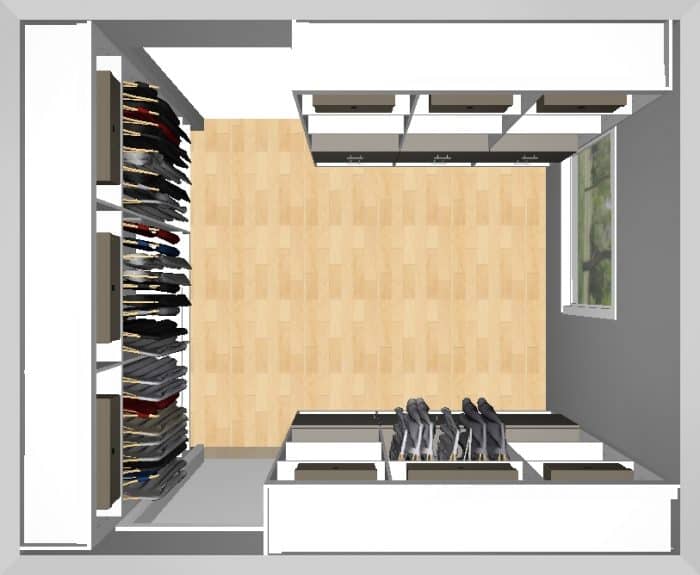 California Closets closet design plan