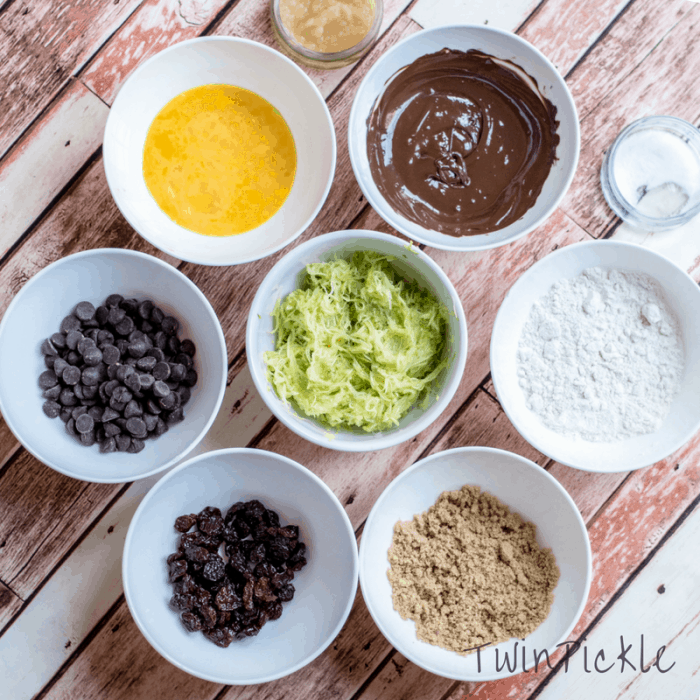 Ingredients Chocolate Zucchini Brownies