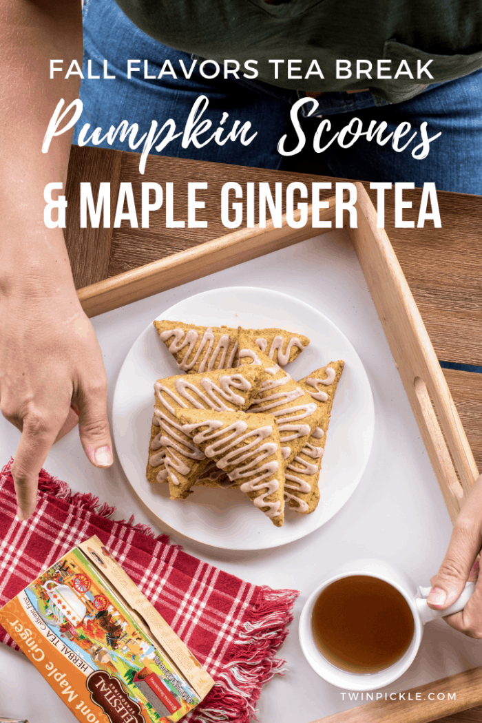 Fall Flavor Tea Break Pumpkin Scones and Maple Ginger Tea