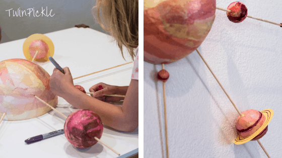 make a paper with solar system