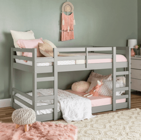 Gray Low Level Bunk Beds