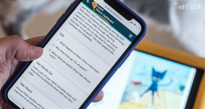 Amazon Fire Kids Edition Discussion Cards