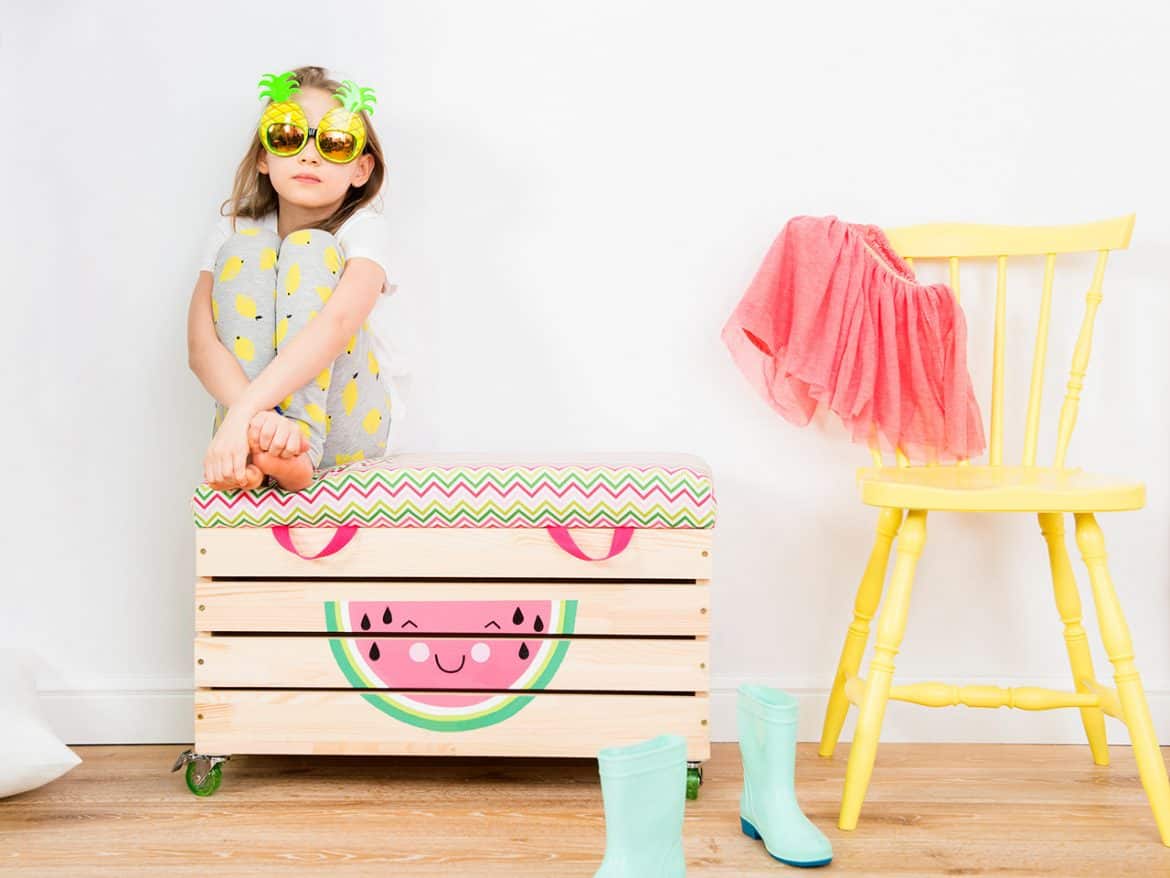 mango wood toy box