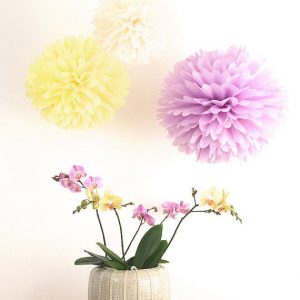 hanging pom poms