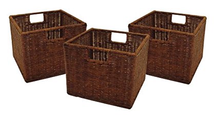 Rattan storage bins