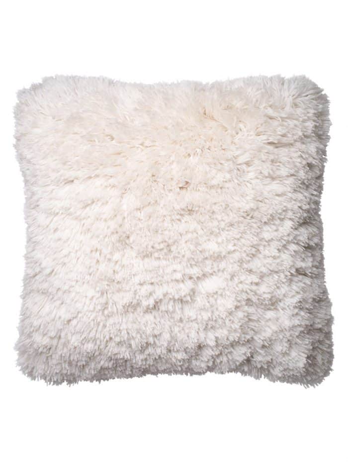 shag ivory pillow