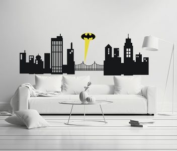 gotham city mural