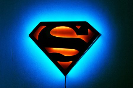 superman wall night light