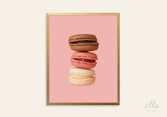 macaron wall art