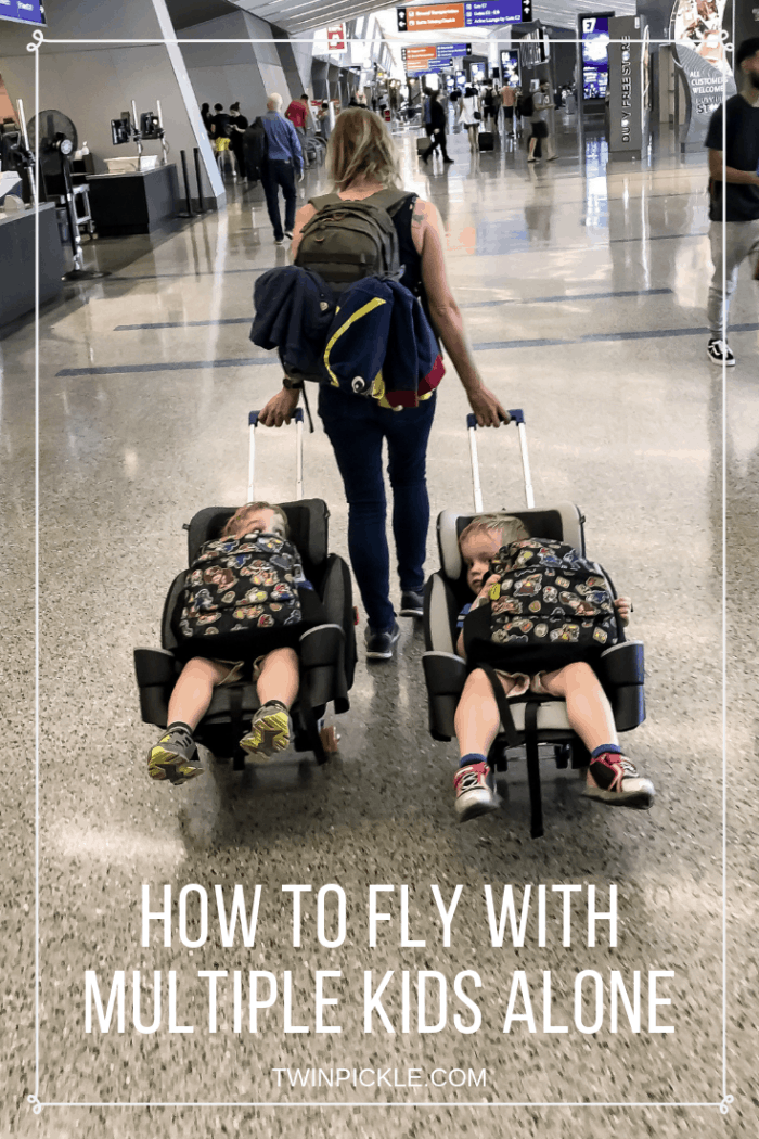 How to Fly with Multiple Kids Alone